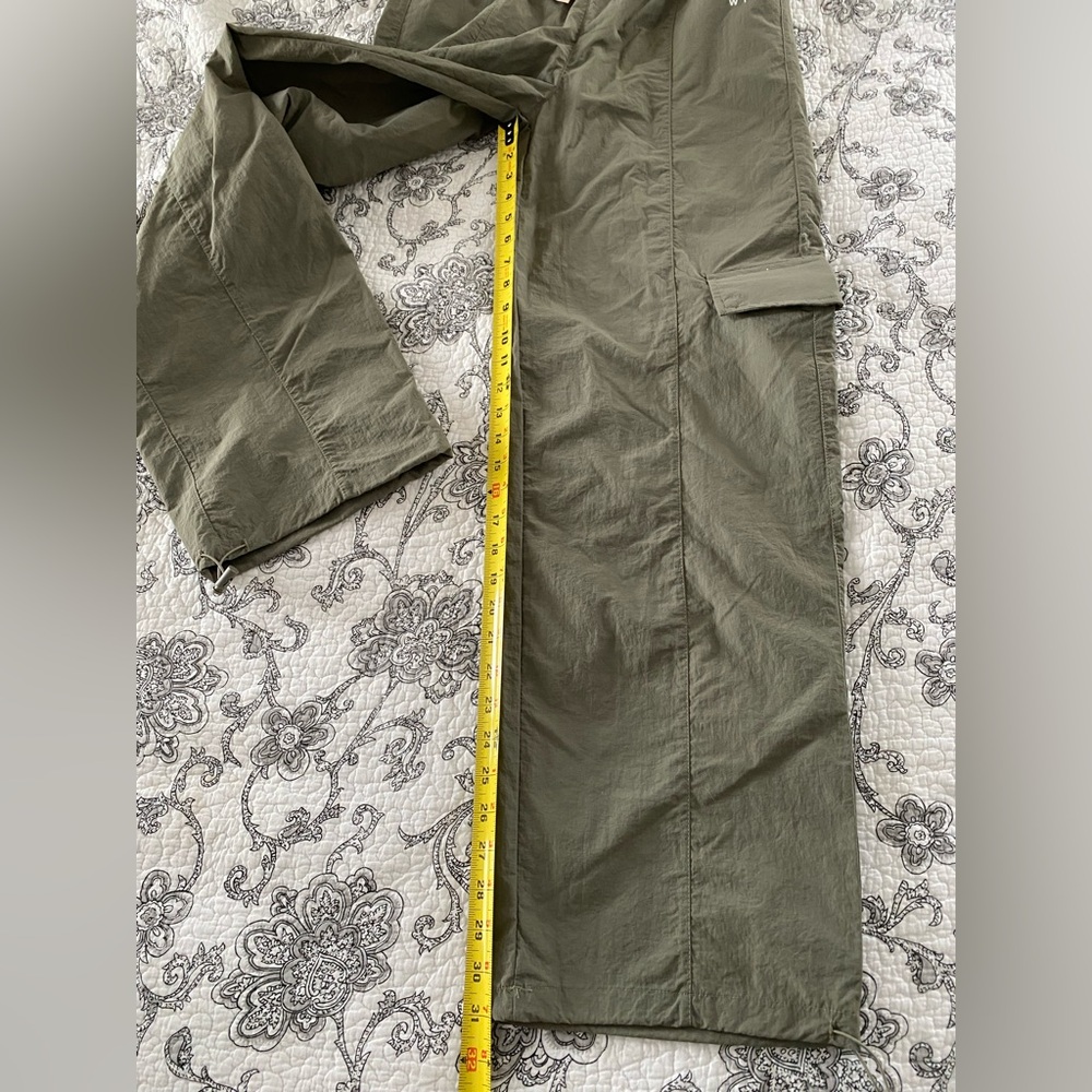WILO the label NEW cargo parachute pants OLIVE XS - Picture 9 of 11